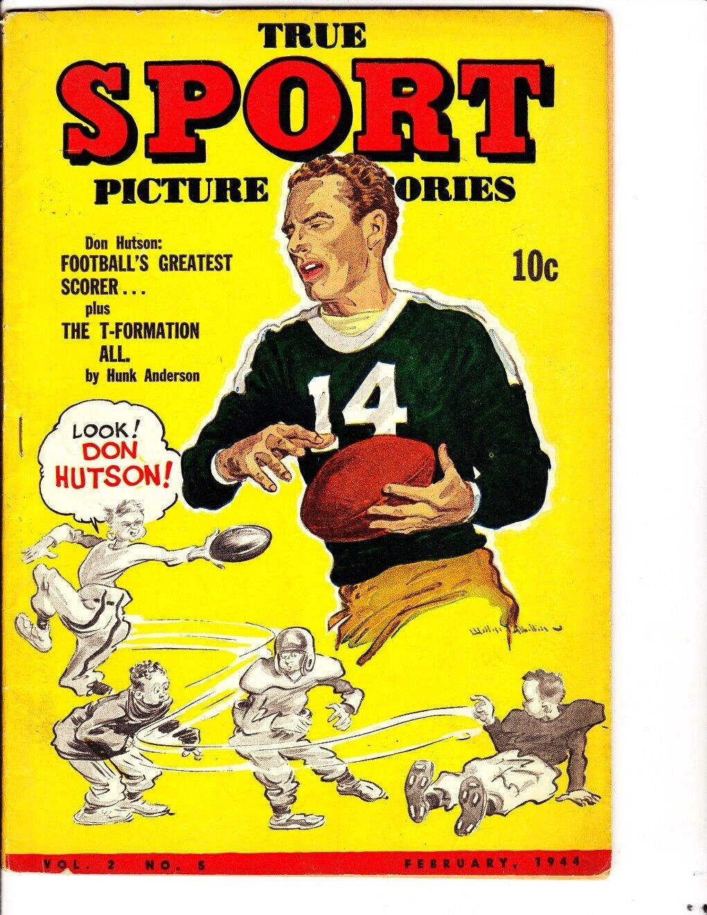 True Sport Picture Comics Vol. 2, #5 (1944): FREE to combine- in Good/Very Good