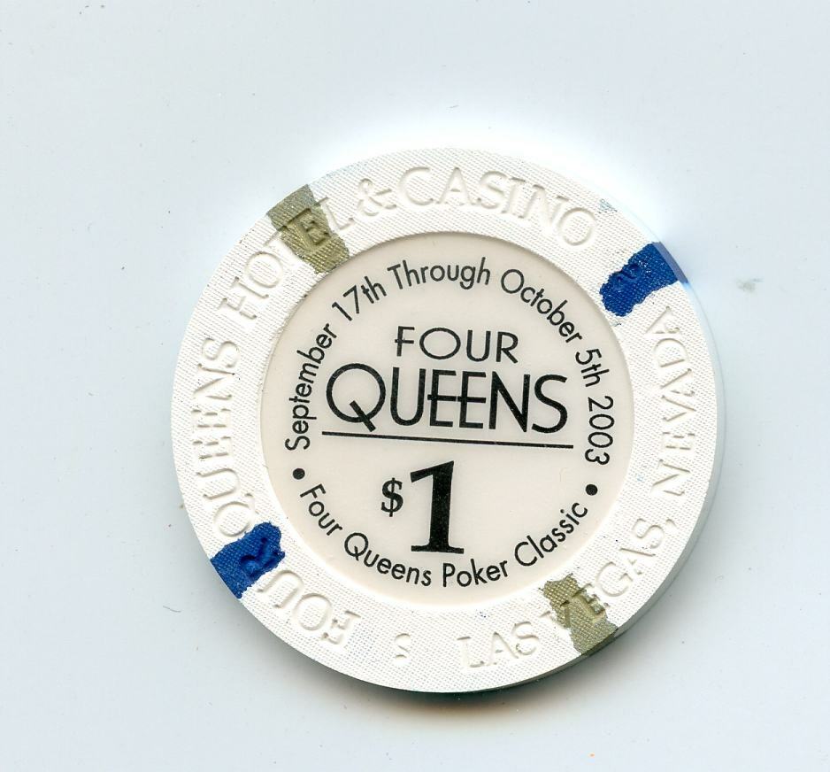1.00 Chip from the Four Queens Casino Las Vegas Nevada Sep Oct 2003