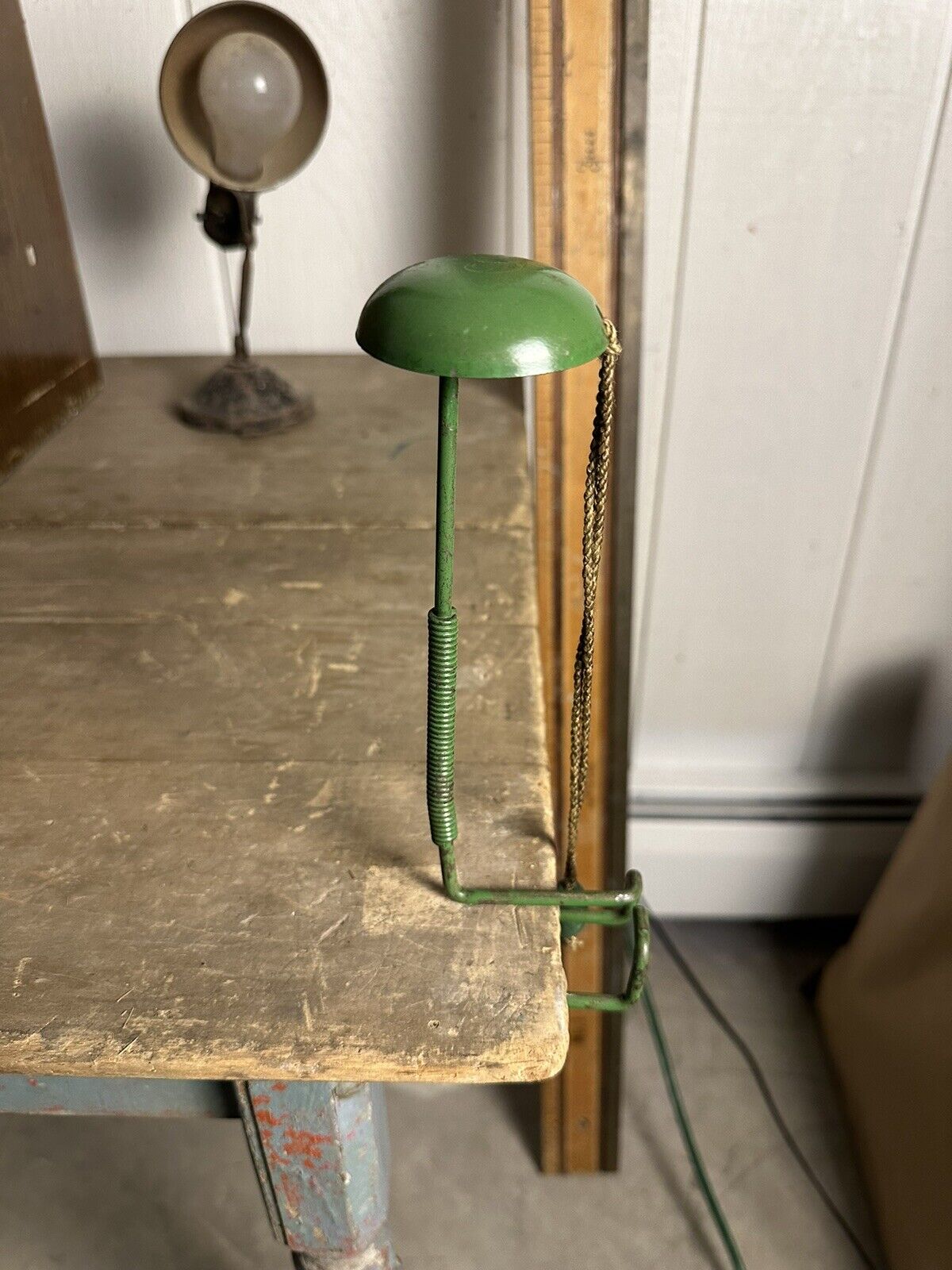 1920s Hat Rack Stand Table Mount industrial clothing vtg union made