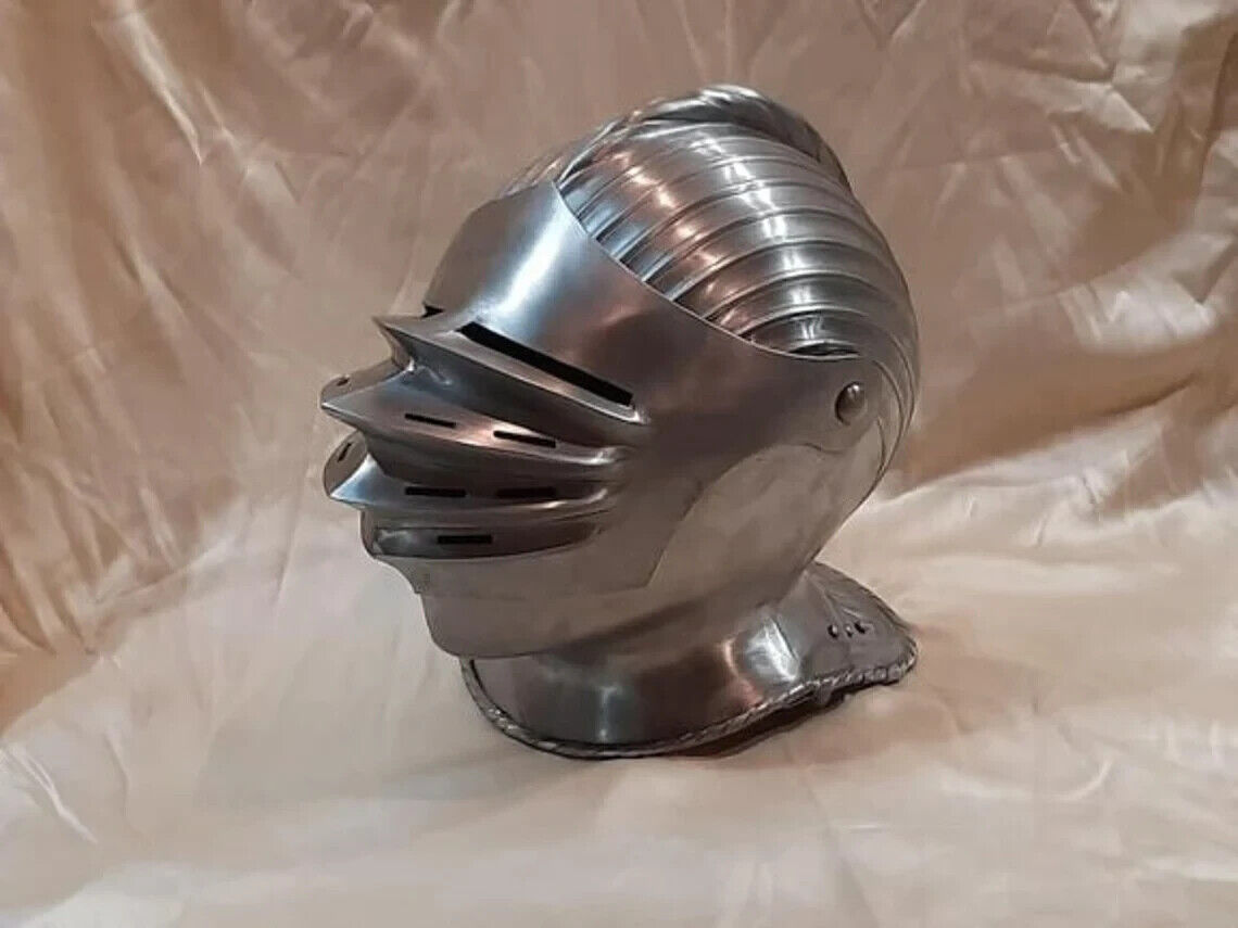 Medieval Close helmet armor Helmet knight larp helmet