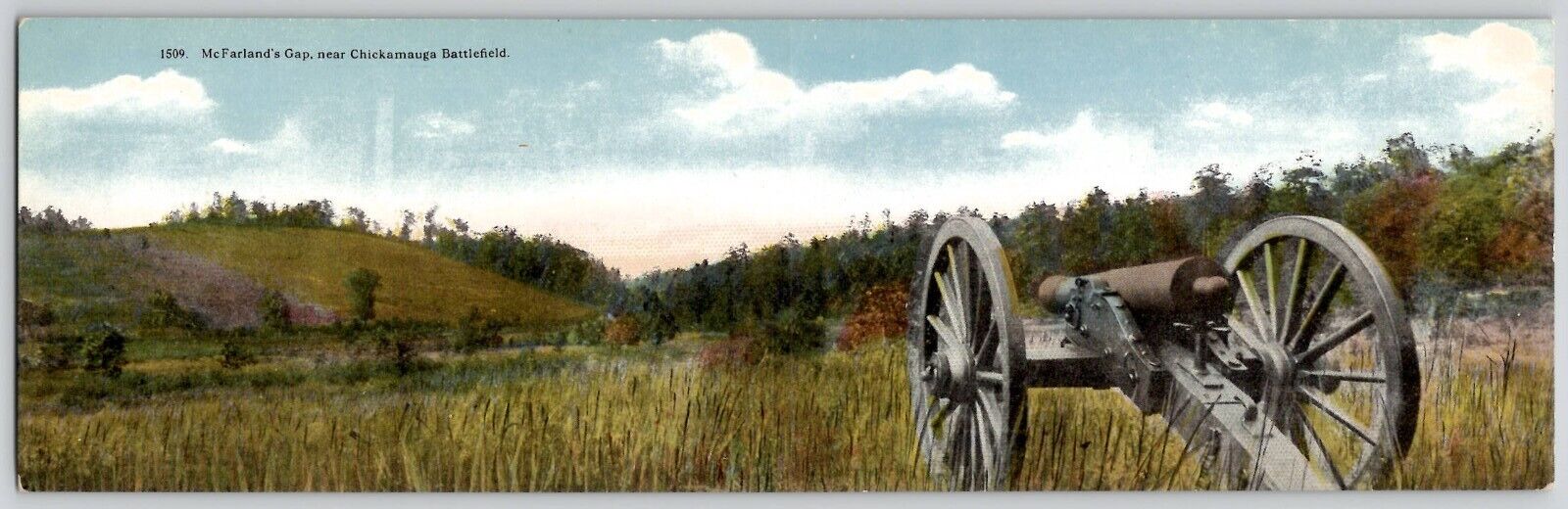 Chickamauga GA McFarland's Gap Near Chickamauga Battlefield Bi-Fold Postcard
