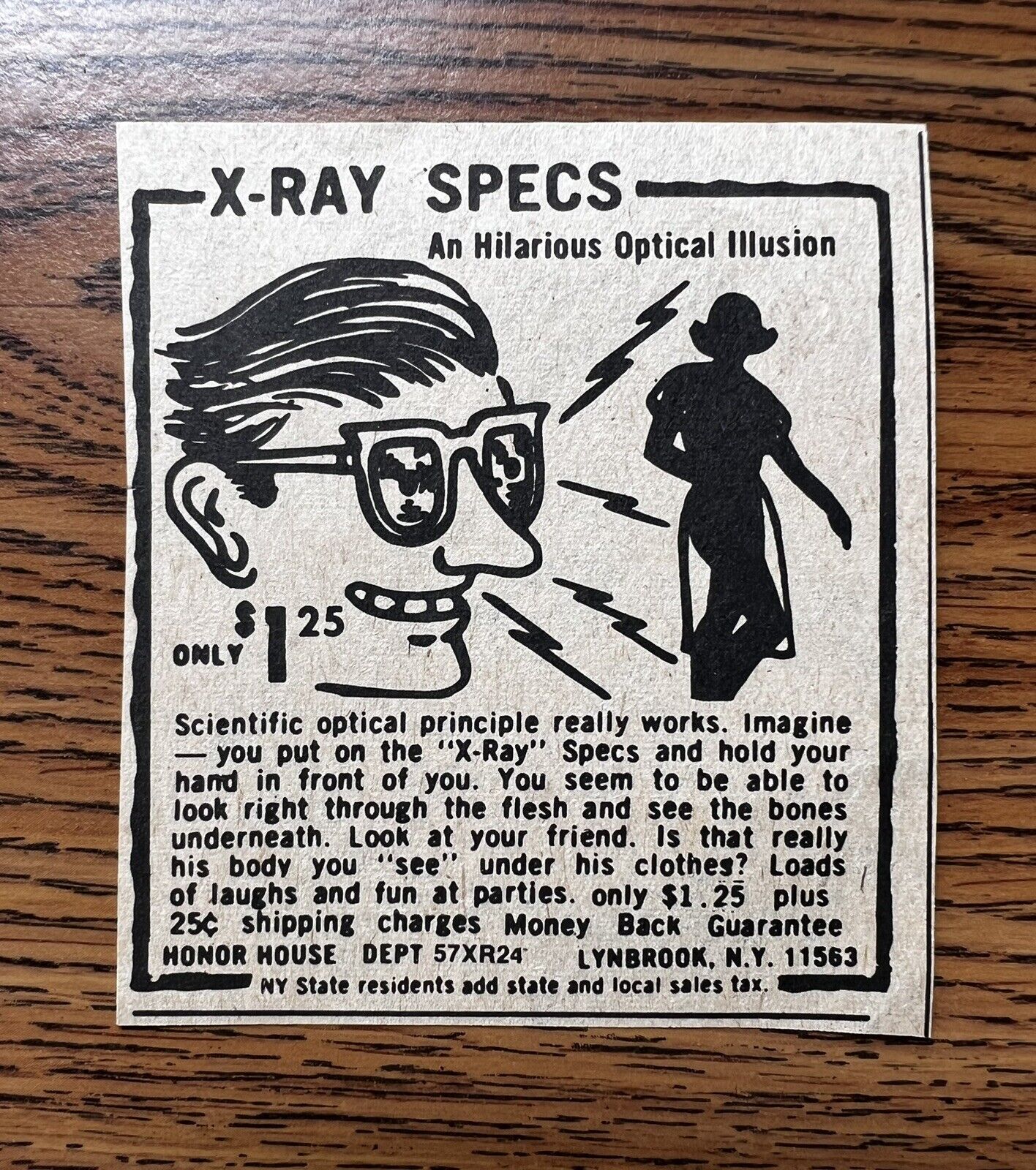 X-Ray Specs Glasses Vintage Magazine Print Ad 1970\'s