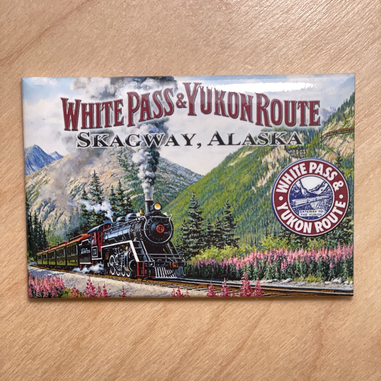 White Pass & Yukon Route Skagway, Alaska - Souvenir Refrigerator Fridge Magnet