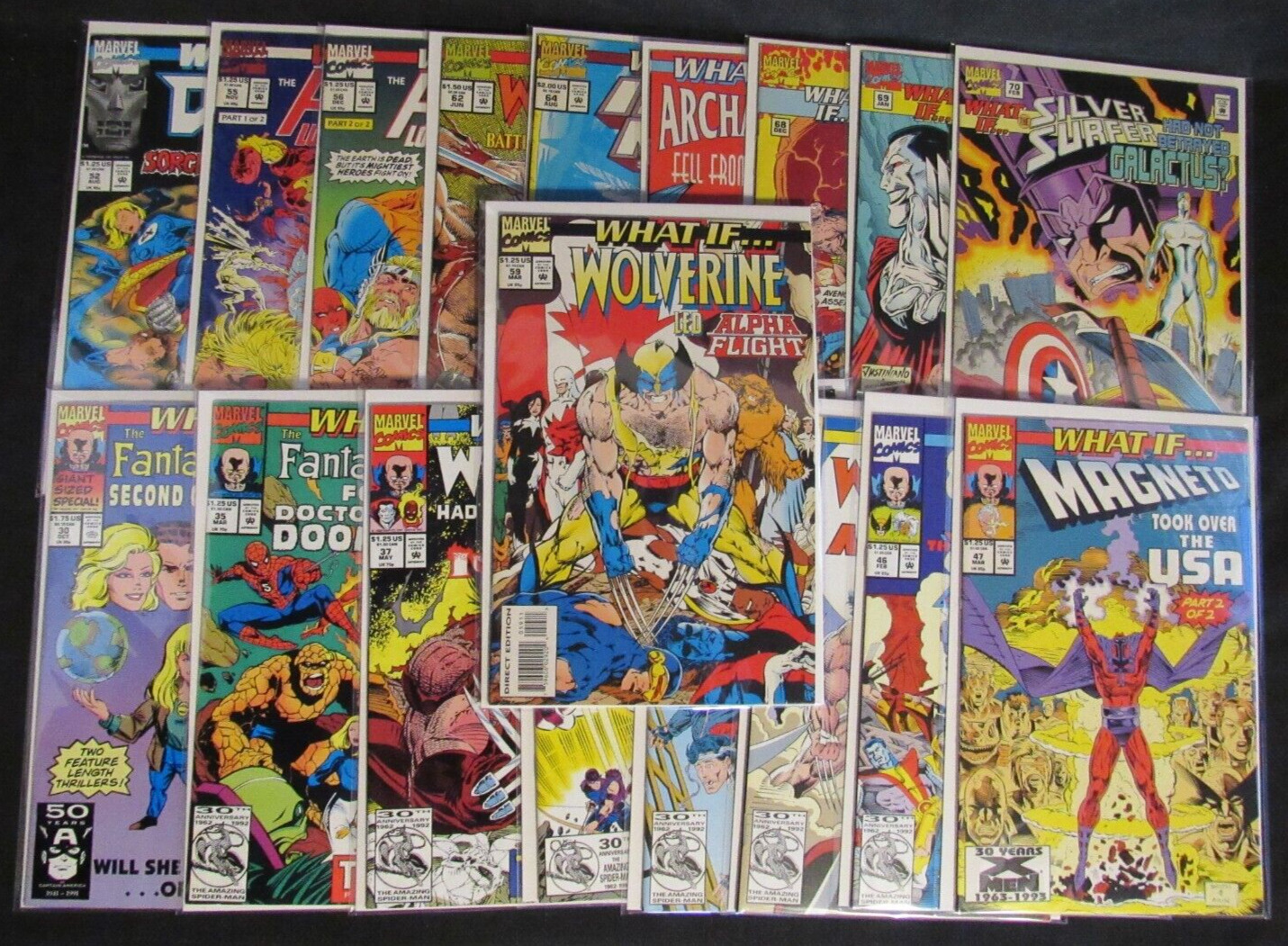What If (1989) Marvel Lot (18) Different Books from #30-70 VF to NM PX506