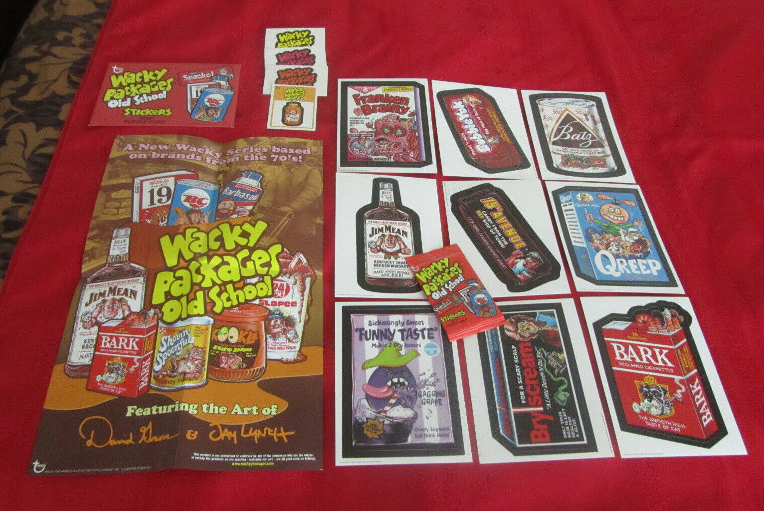 WACKY PACKAGES OLD SCHOOL 1 COMPLETE MASTER SET     NM/MT   