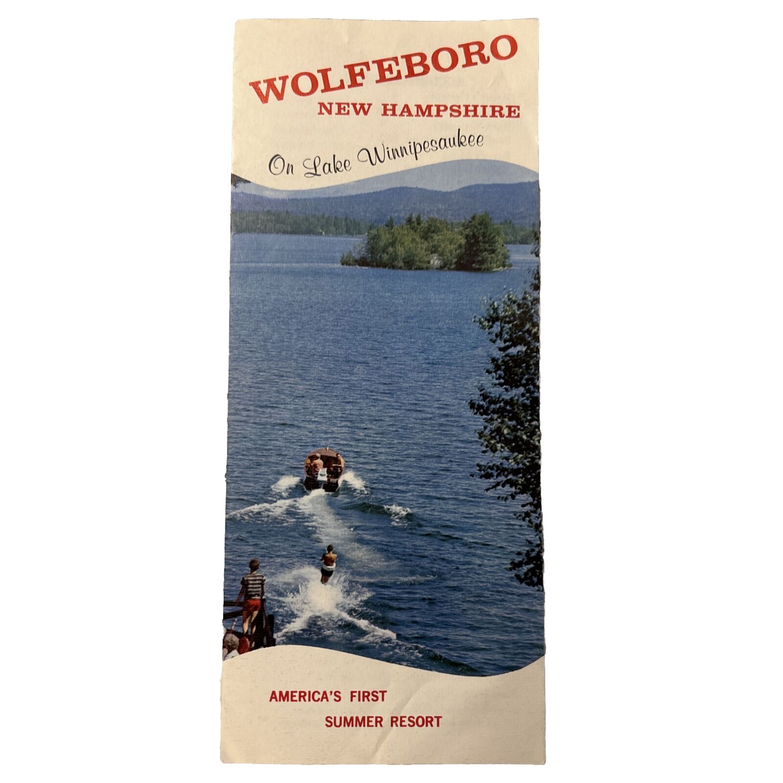 Wolfeboro Lake Winnipesaukee New Hampshire  Brochure Pamphlet 1964