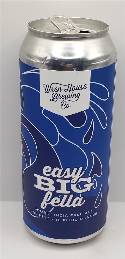 Craft Beer Can Wren House Brewing Company Easy Big Fella Double IPA DIPA Whale