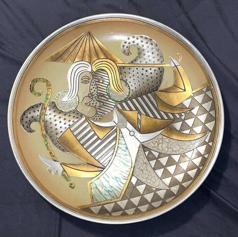 Alexander Kalifano Vintage Picasso Style Plate Art Work Platter Large