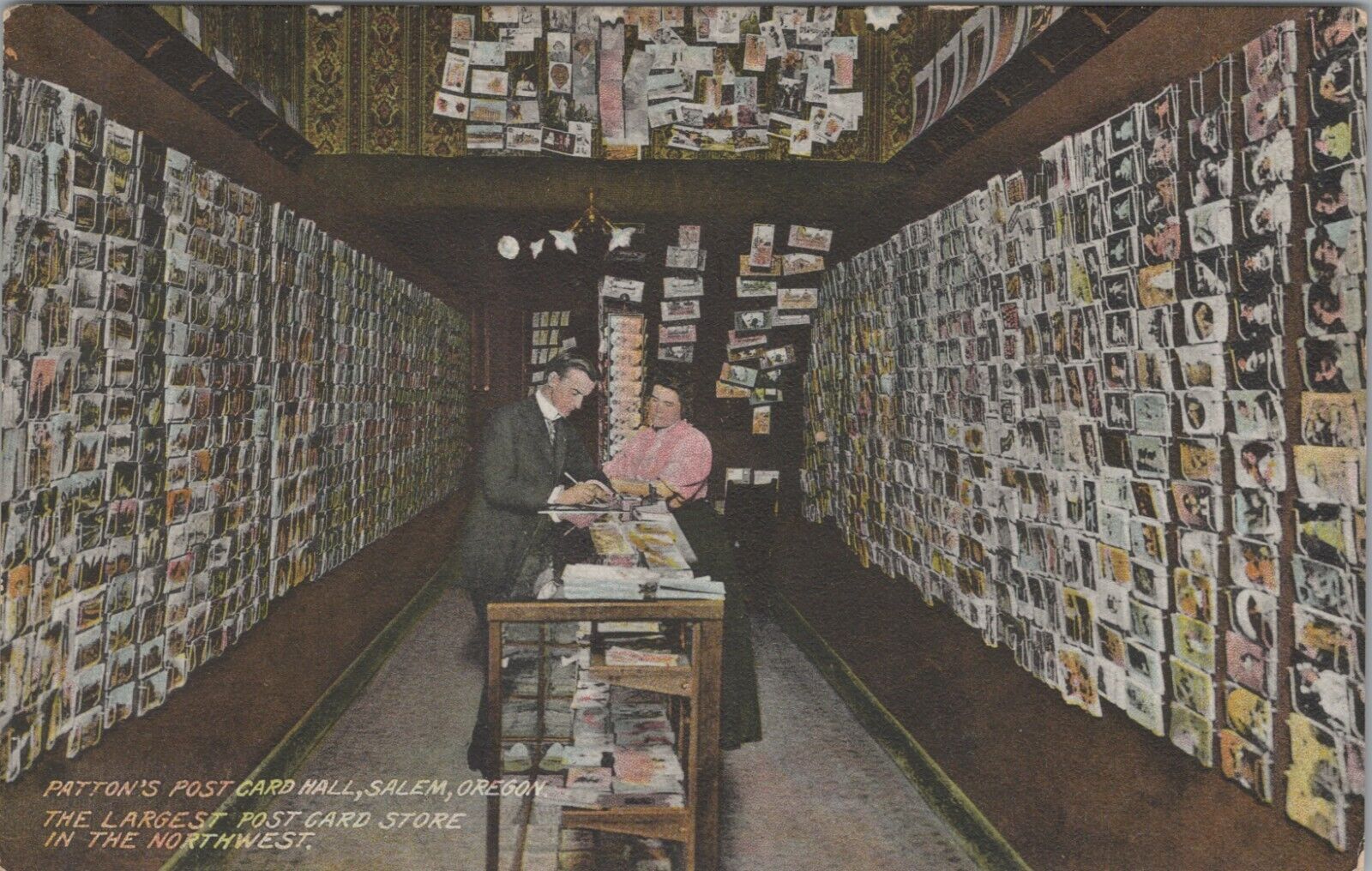 Pattons Postcard Hall Largest Store PNW Salem OR c1910s Germany postcard H21