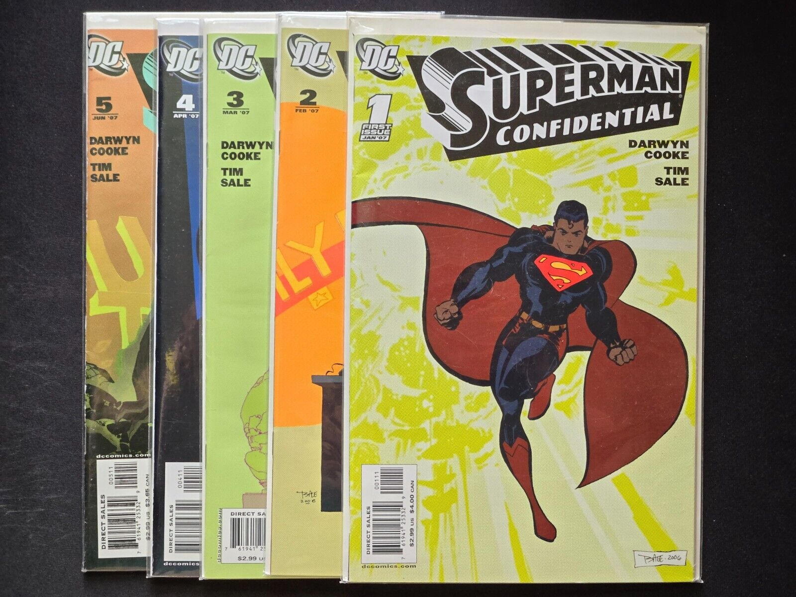 (LOT 5) Superman Confidential # 1 2 3 4 5 DC Comics 2007 Boarded Bagged