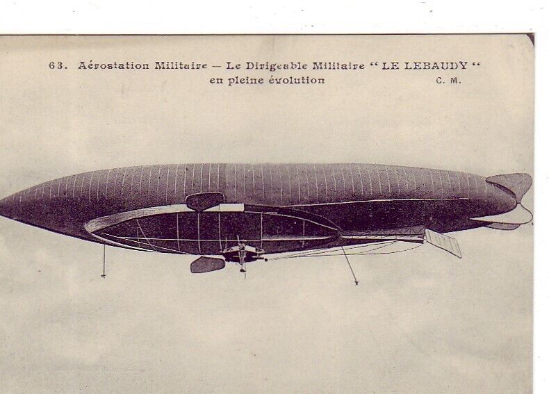 CPA 78 HARVEST MILITARY AIRSHIP AIRSHIP LEBAUDY in full evolution 1903