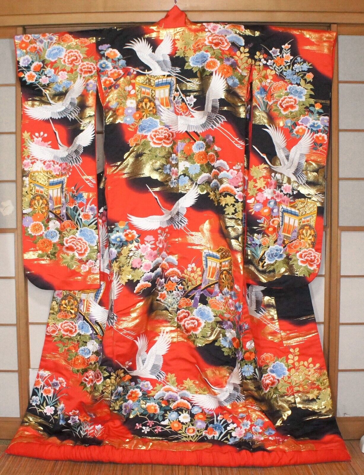 Japanese Kimono Uchikake Pure Silk