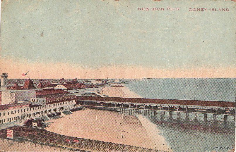  Postcard New Iron Pier Coney Island NY 1912
