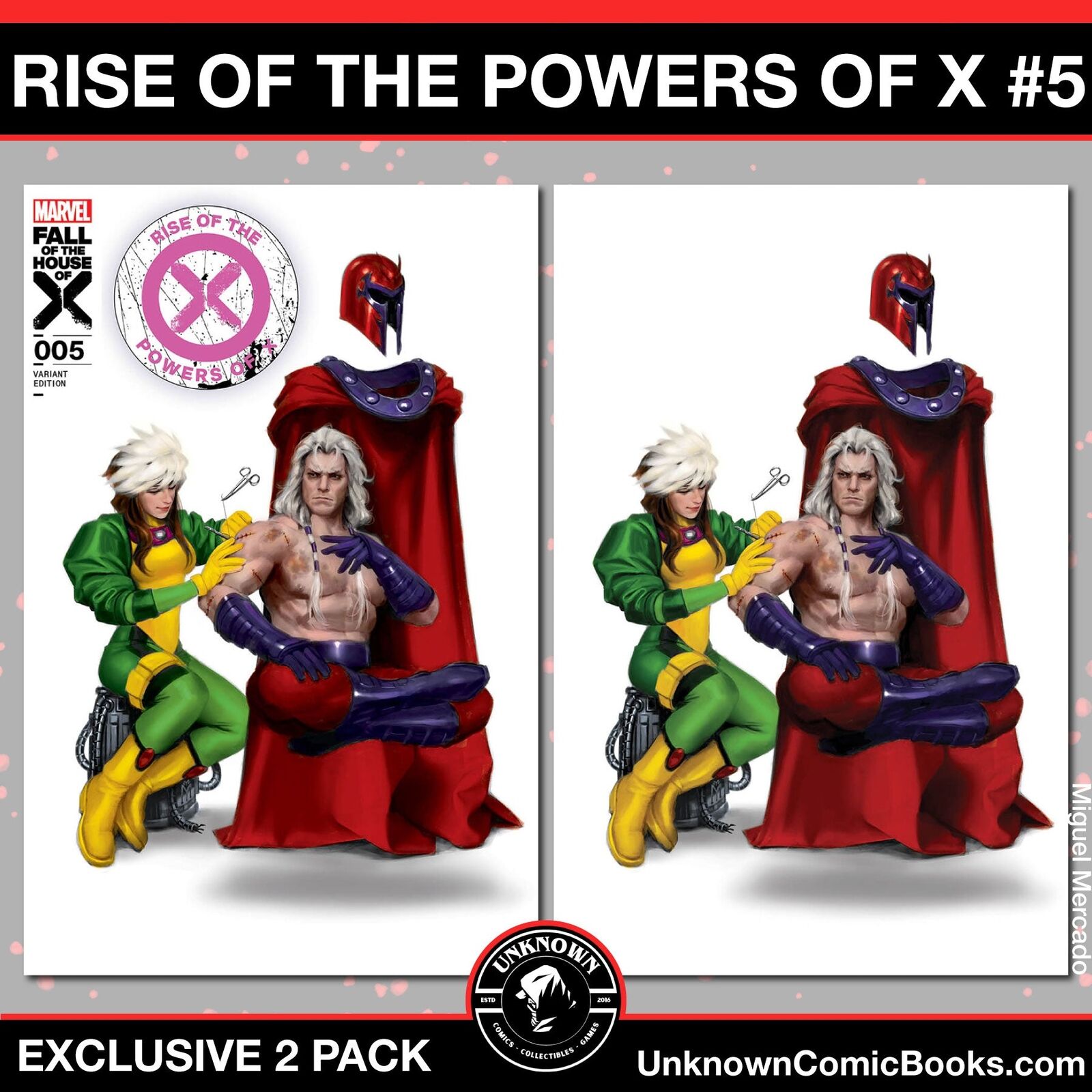 [2 PACK] RISE OF THE POWERS OF X #5 UNKNOWN COMICS MIGUEL MERCADO EXCLUSIVE VAR