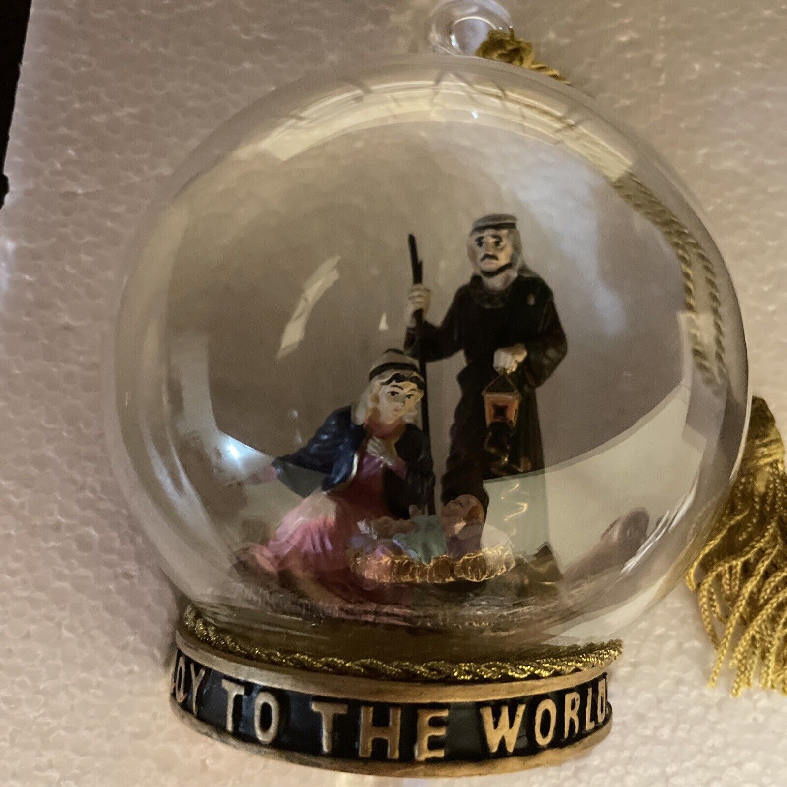 Glass Globe Ornament Joy To The World Holy Nativity Limit Edition 517/1404 EWTN