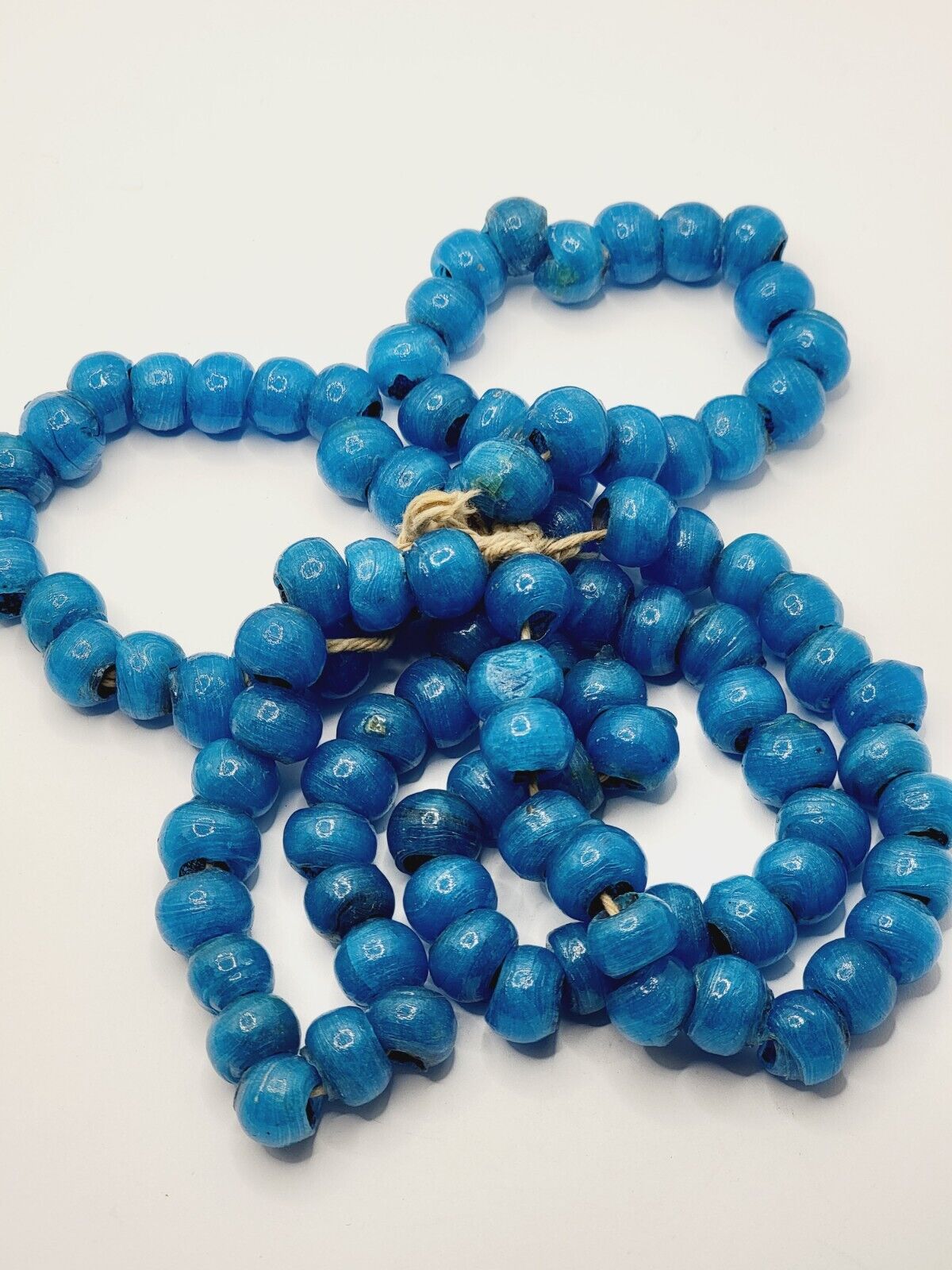 Vintage Rare Old African Trading Beads Trading Beads Transparent Candy Blue 