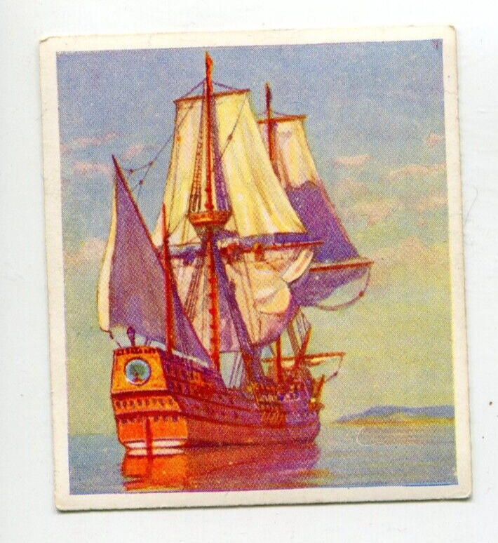 1938 GODFREY PHILLIPS CIGARETTES SHIPS THAT HAVE MADE HISTORY #14 THE MAYFLOWER