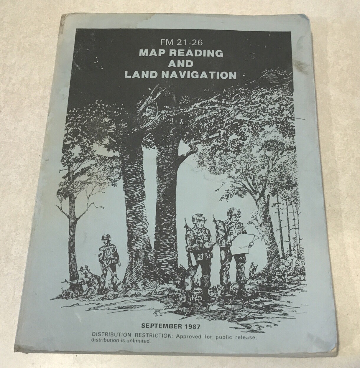 Army Field Book FM 21-26 Map Reading and Land Navigation 1987 Paperback Illust.