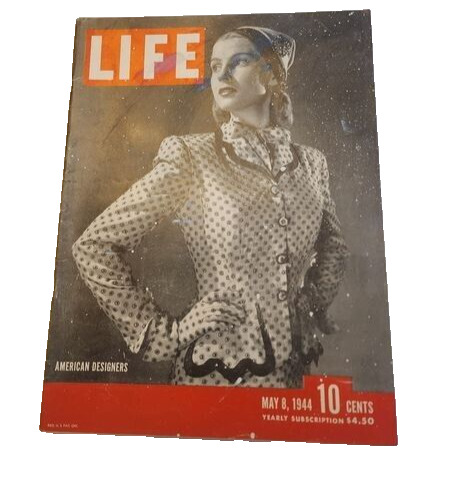 May 8, 1944 LIFE Magazine  American designers 5 6 7 9 Old advertisement