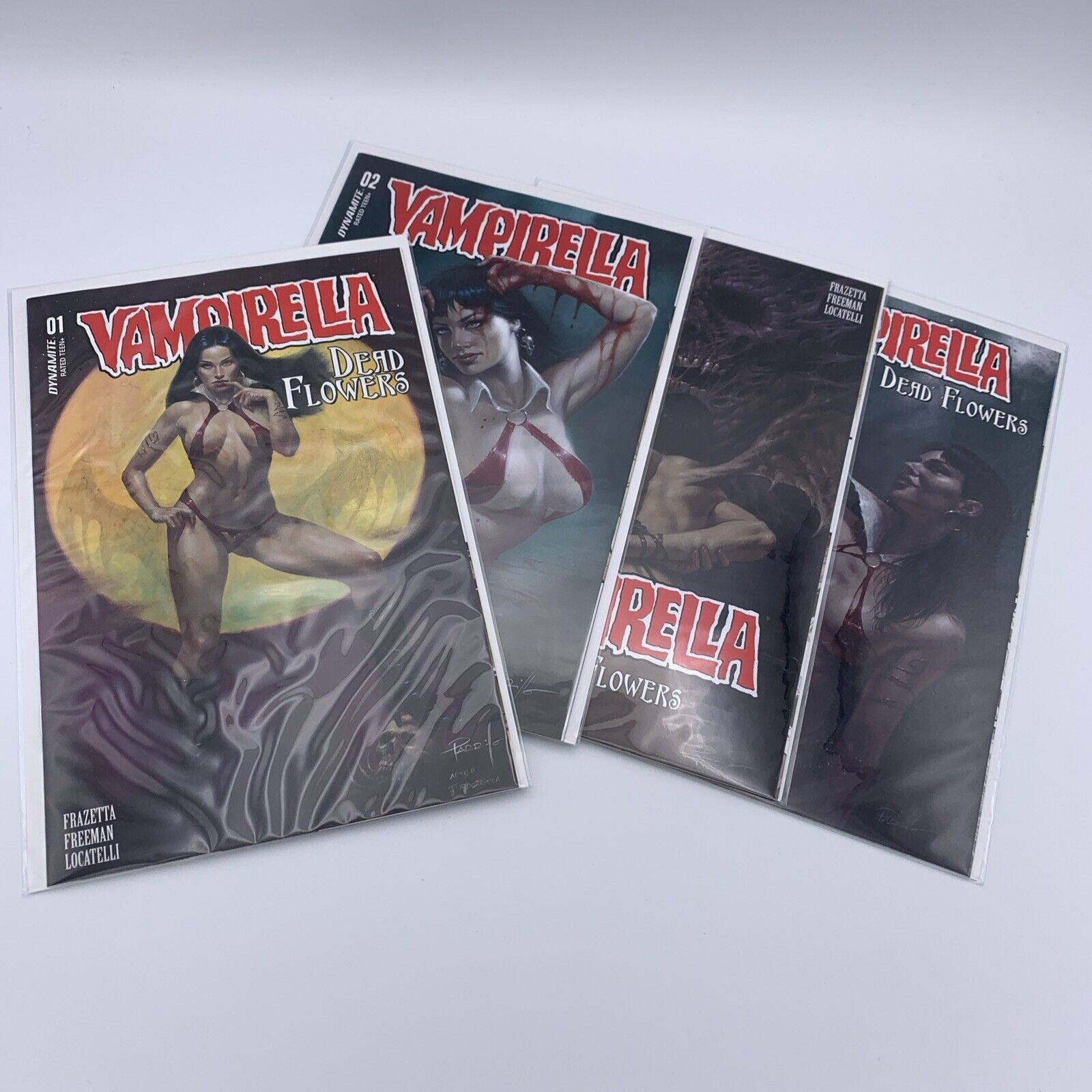 Vampirella Dead Flowers 1 2 3 4 (Dynamite Comics, 2023) Sara Frazetta