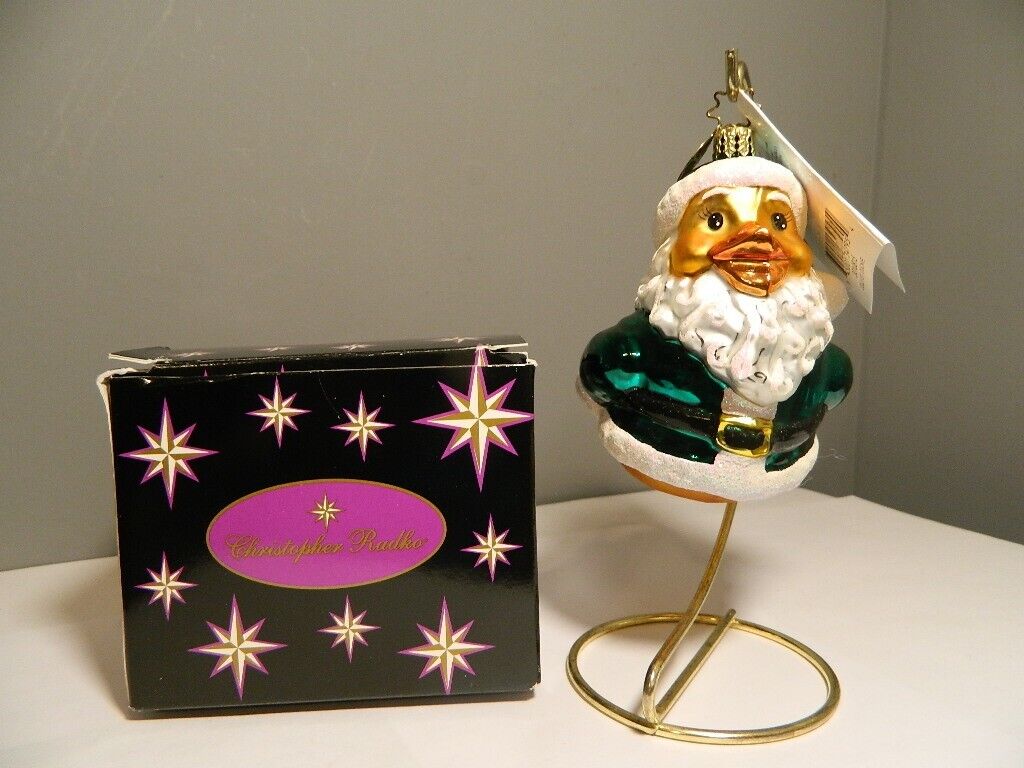 Christopher Radko - Christmas Santa Duck Ornament