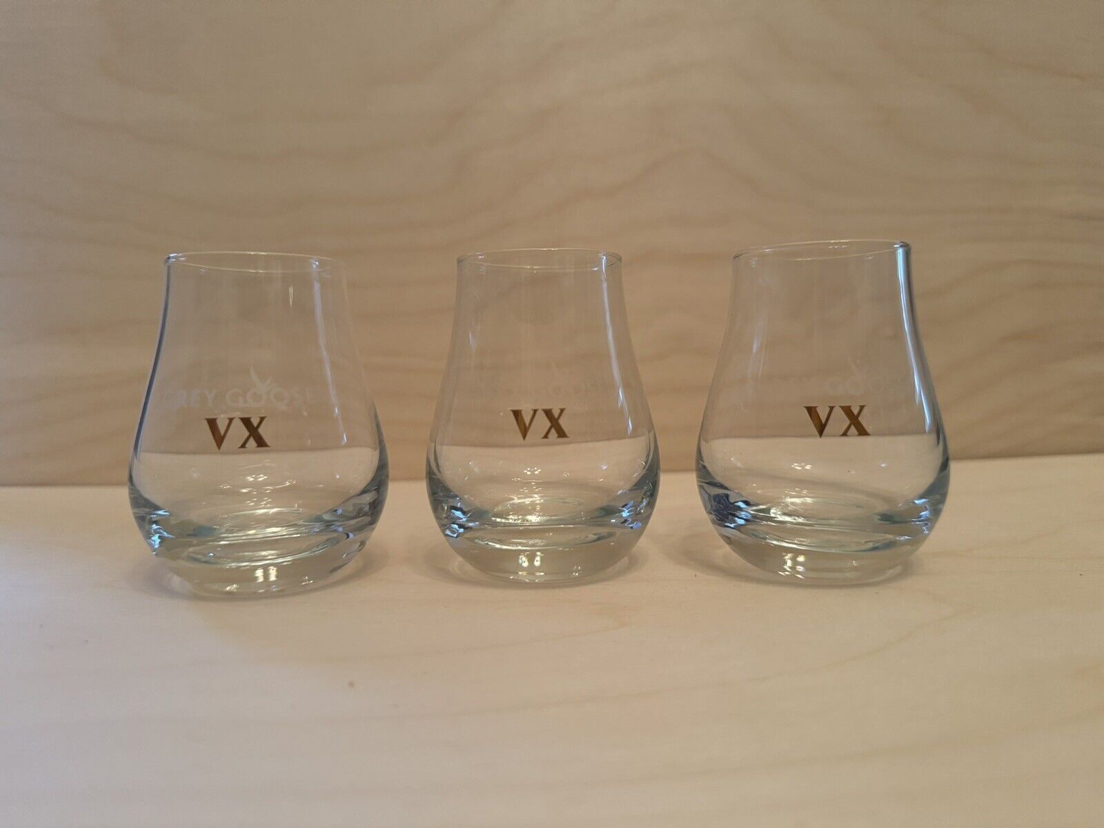 Grey Goose VX Tasting flight Glass 4 oz vodka shots barware set of 6/NEW