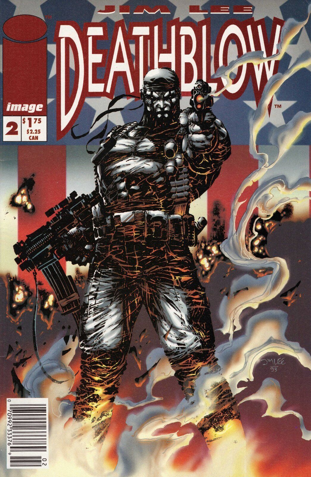 Deathblow #2 Newsstand Jim Lee Cover (1993-1996) Image