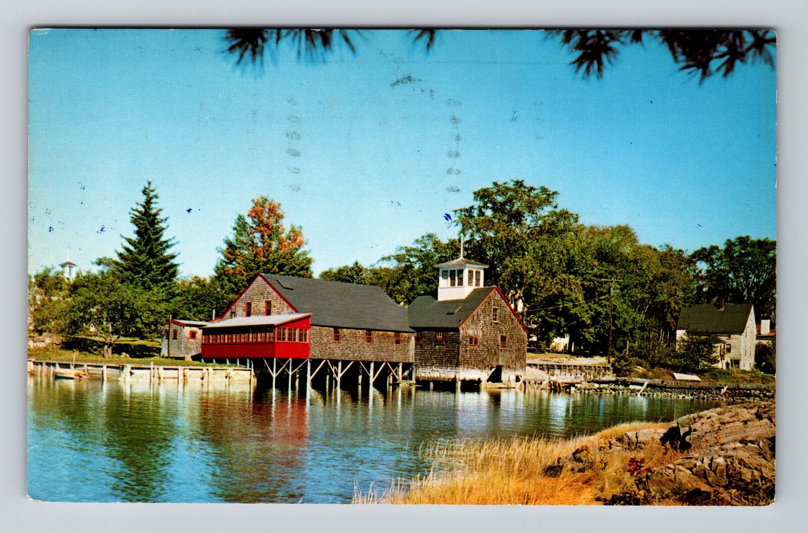Kennebunkport ME-Maine, Old Grist Mill, Antique Souvenir Vintage Postcard