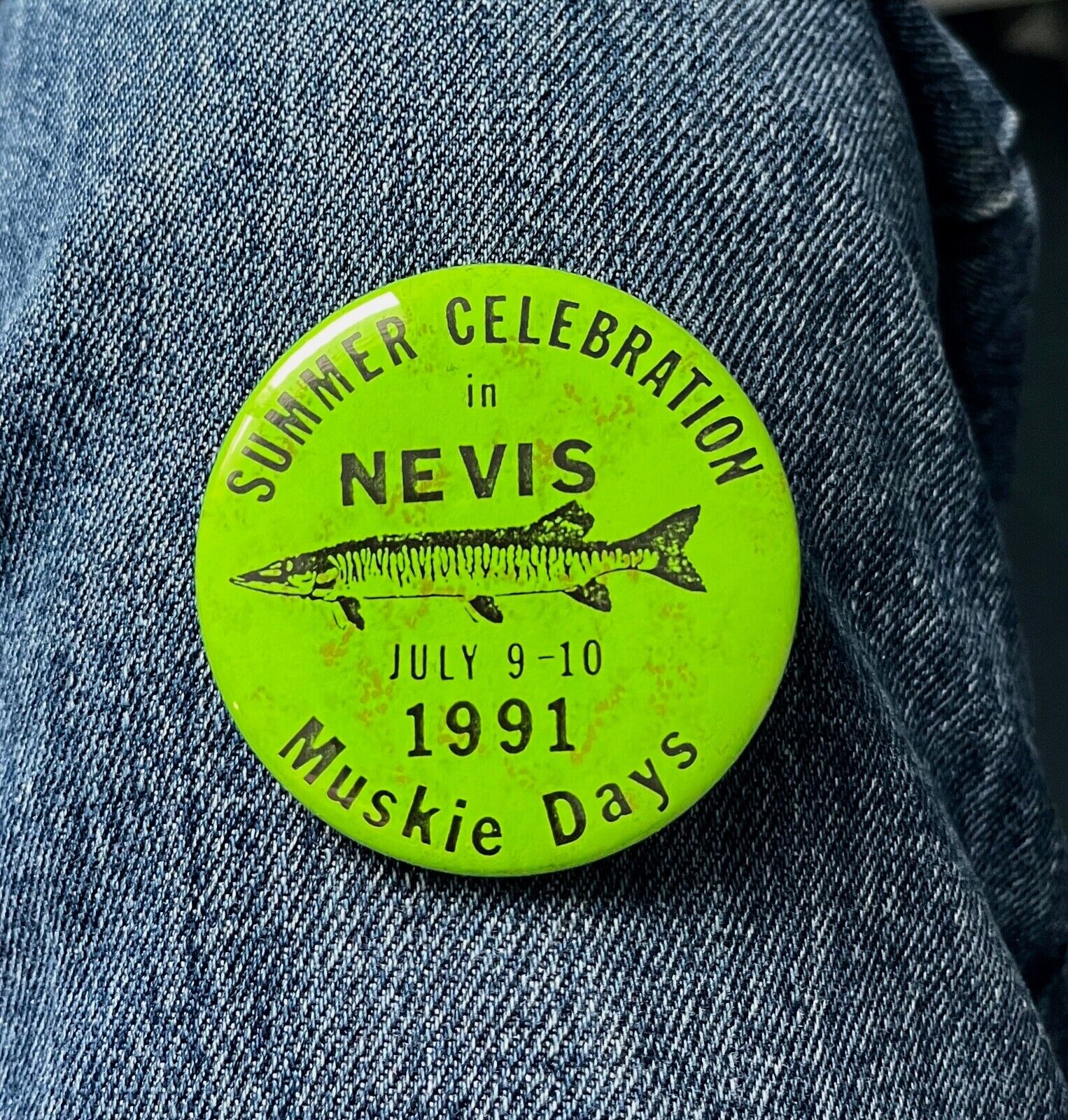 1991 Nevis, Mn.Summer Celebration Muskie Days 2 1/4\