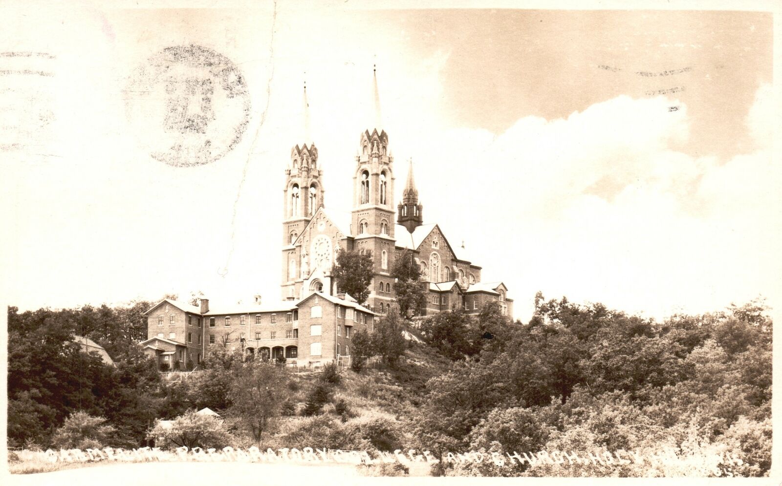 Vintage Postcard 1959 Castle Historic Landmark Building Photo RPPC