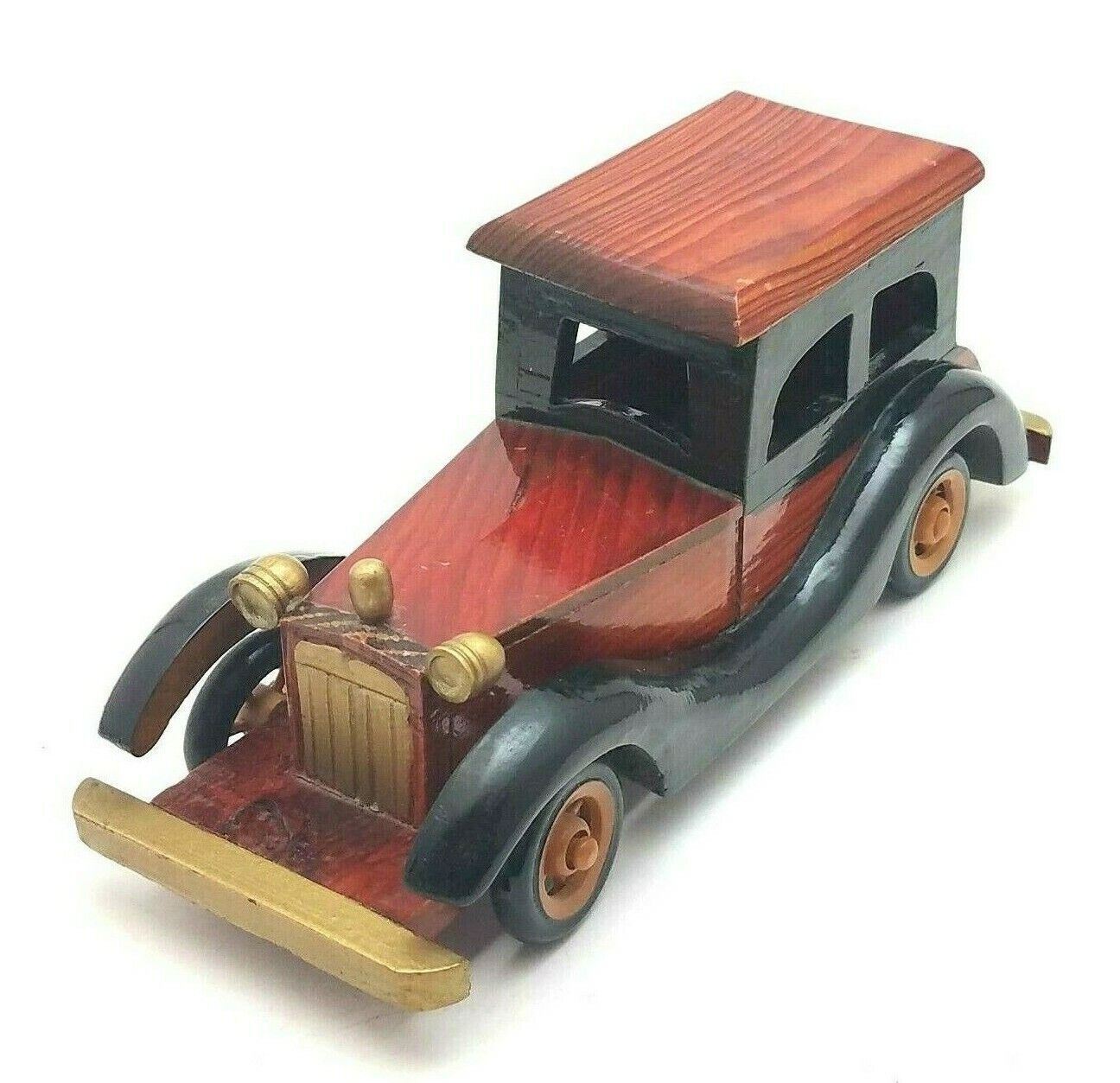 Wooden Handmade Antique Automobile Classic Handmade Car with storage 
