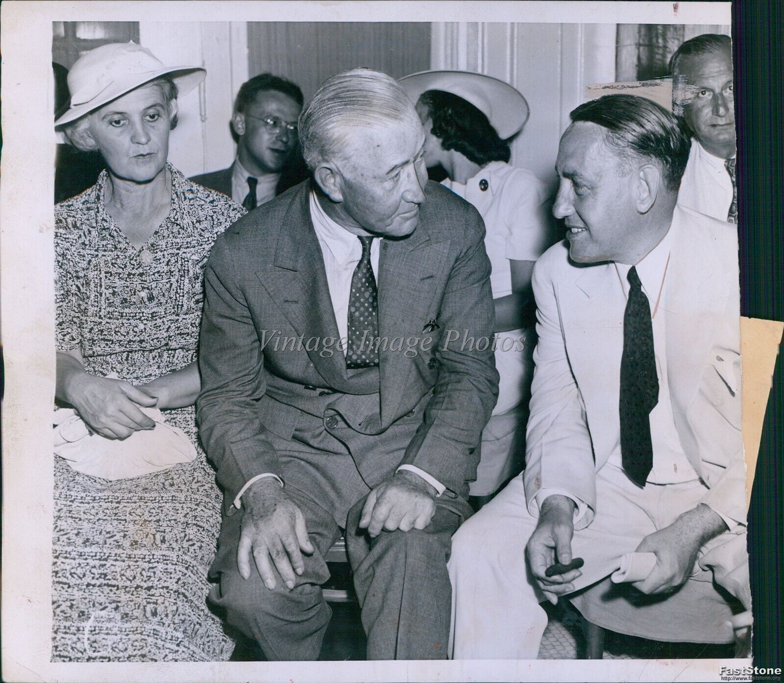 1938 Jimmy Hines Tammany Hall Long Beach Mayor Louis F Edwards Event Photo 6X8