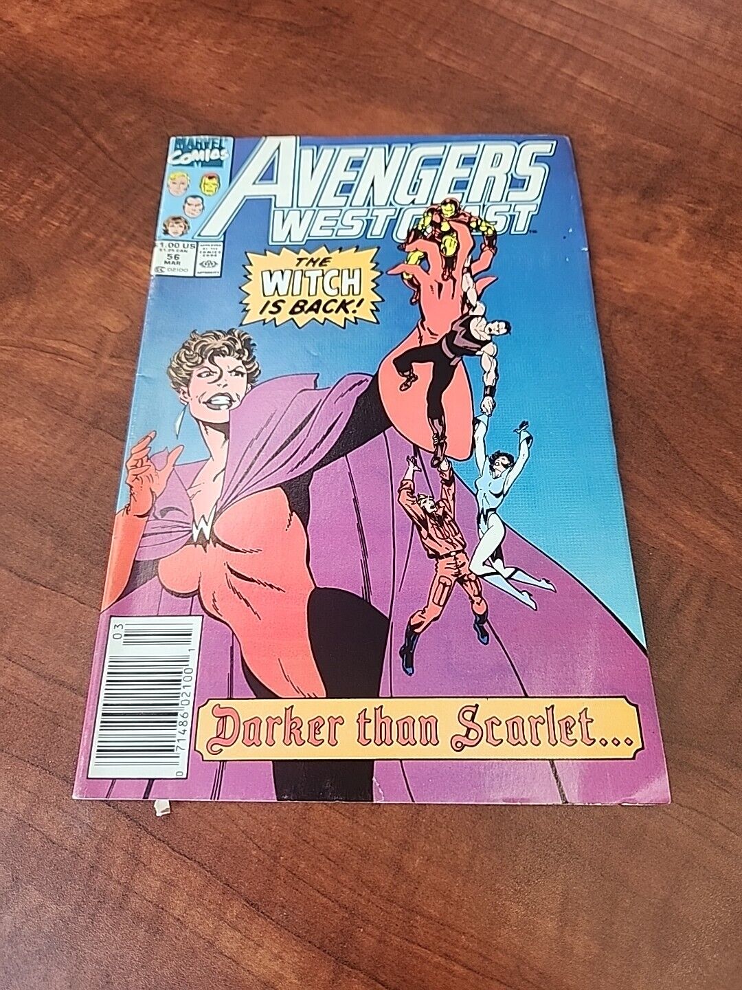 West Coast Avengers 1990 #56 The Witch Is Back Darker Than Scarlet 