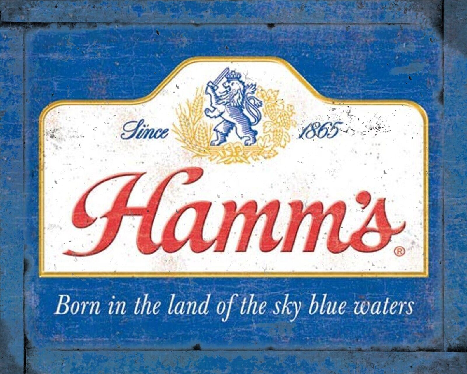 Hamm\'s Beer 8x10 Rustic Vintage Style Tin Sign Metal Poster