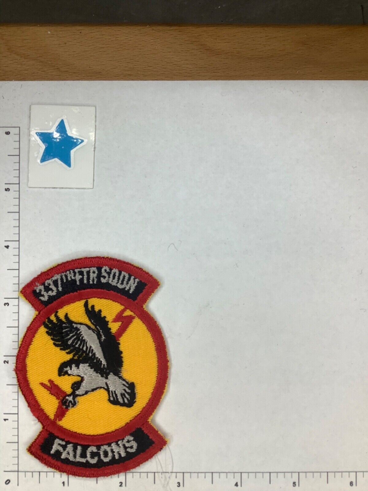 VINTAGE USAF 337TH FIGHTER FALCONS SQUADRON PATCH