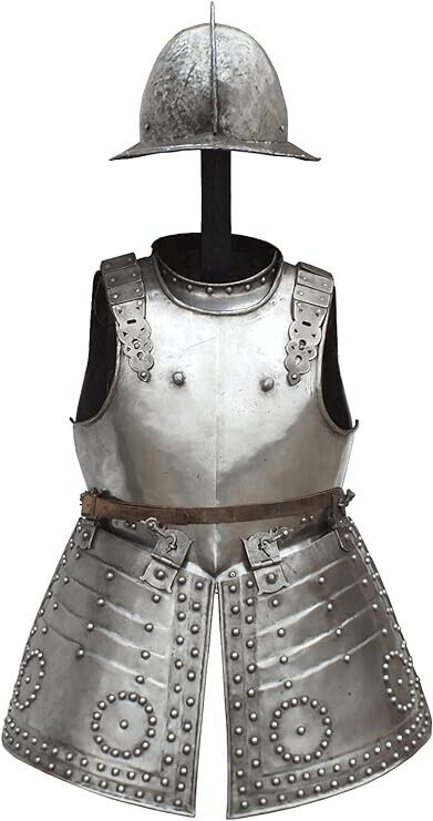 Medieval An English Pikemans Gothic Suit Of Armor, Half Suit Breastplate armor