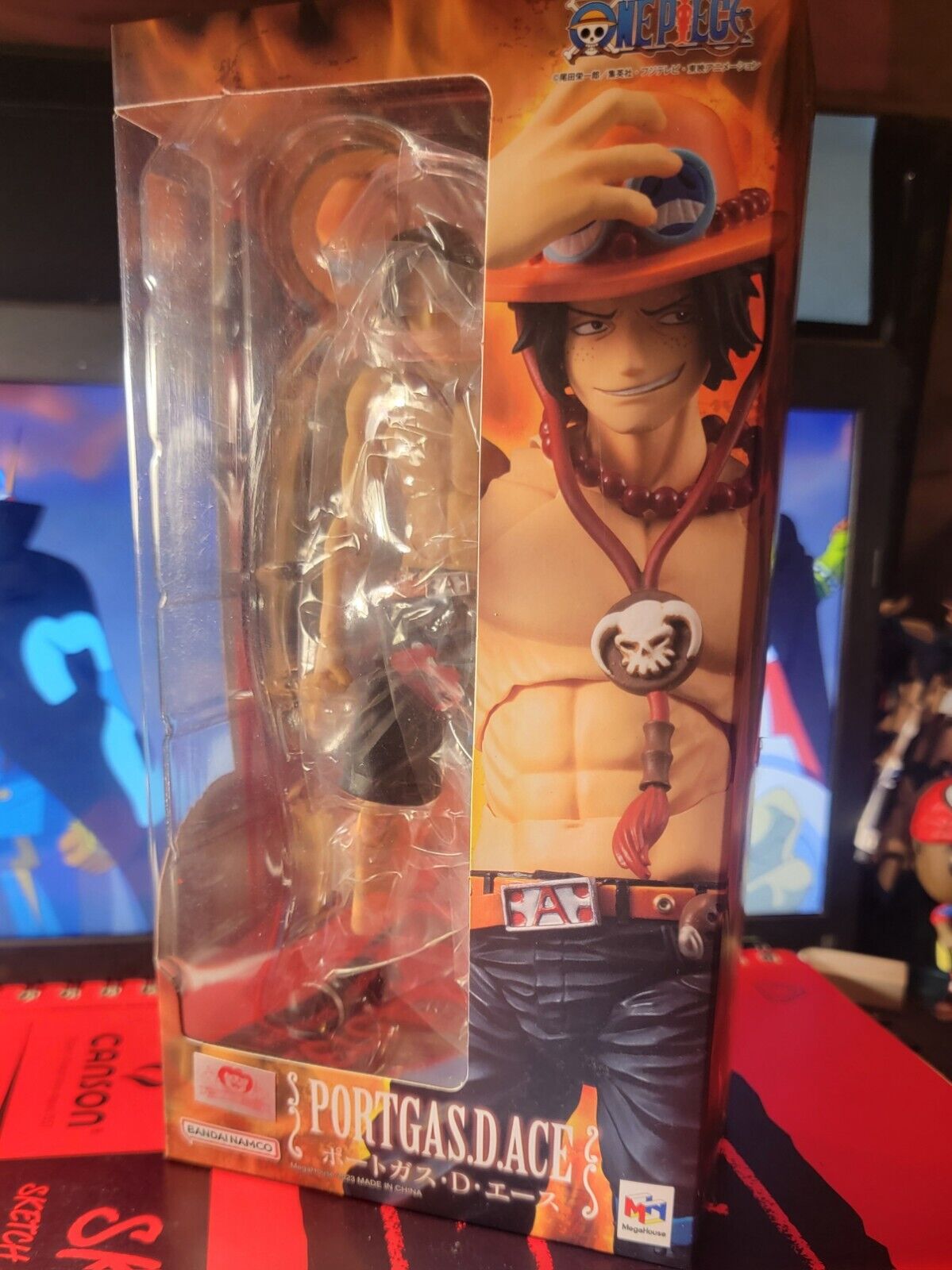 Megahouse One Piece: Portgas D. Ace Variable Action Heroes Action Figure