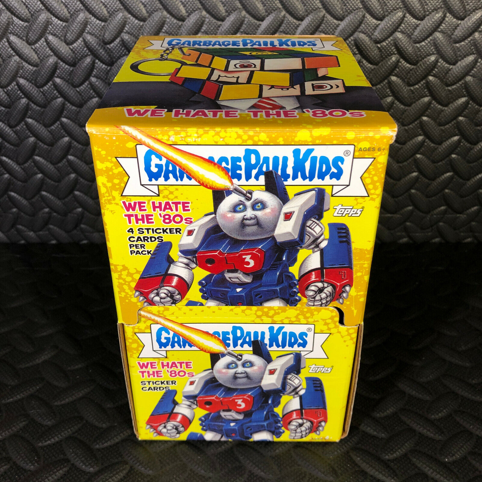 GARBAGE PAIL KIDS 2018 WE HATE THE 80s EMPTY GRAVITY FEED BOX [DOLLAR TREE]