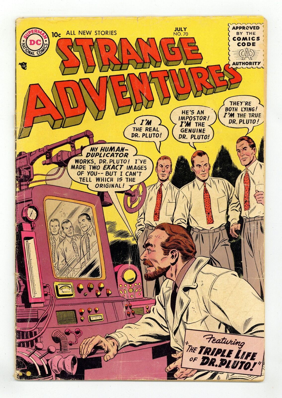 Strange Adventures #70 GD 2.0 1956
