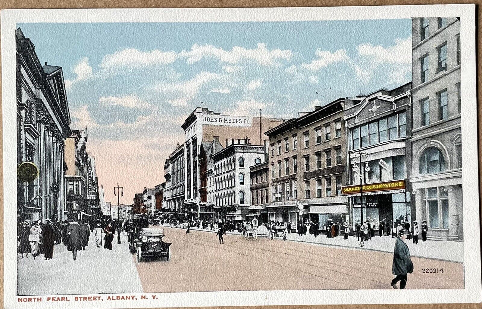 Old Albany NY, North Pearl Street, County, Postcard