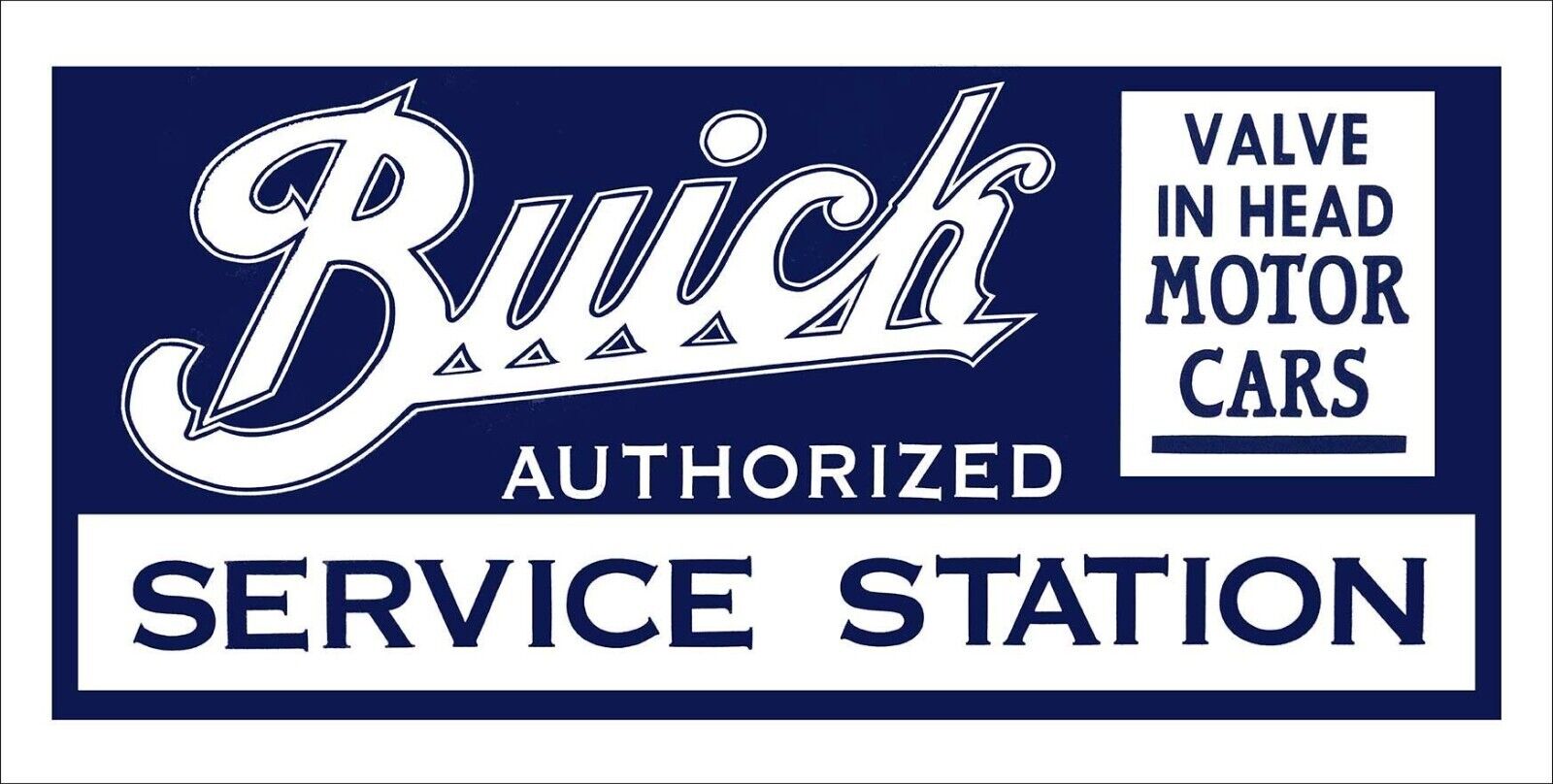 Buick Service Metal Advertising Sign 24\