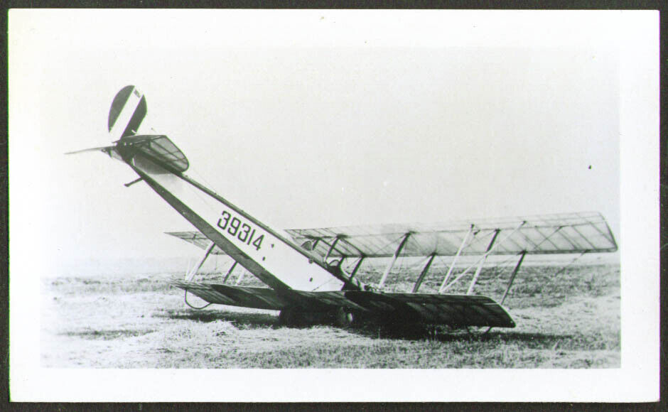 Curtiss JN-4 Canuck nose down tail up photo 1910s
