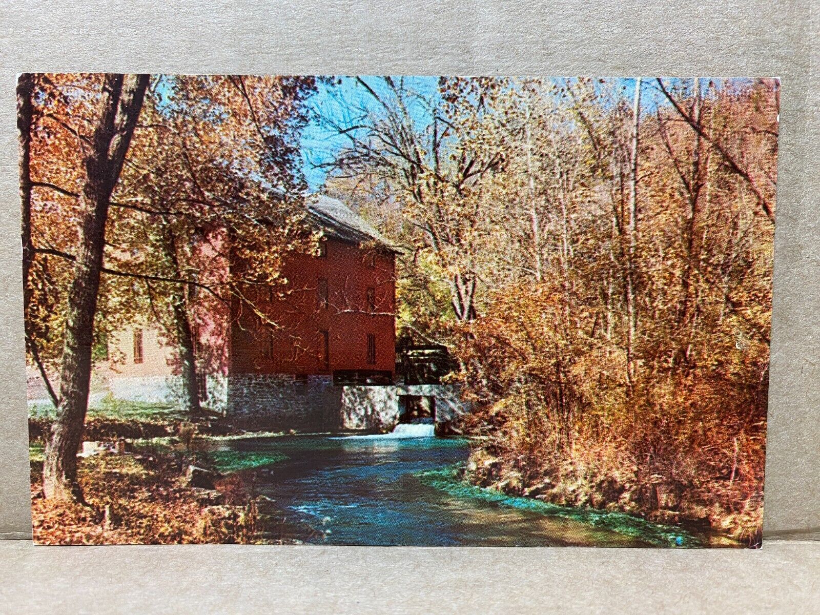 Spring Branch And Old Mill Alley Spring State Park c1961 Chrome Postcard 602