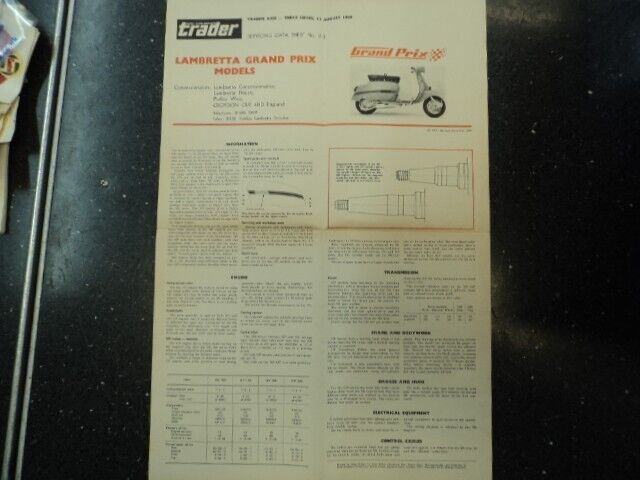 Lambretta GP Sales Poster 1969 A3 Sized