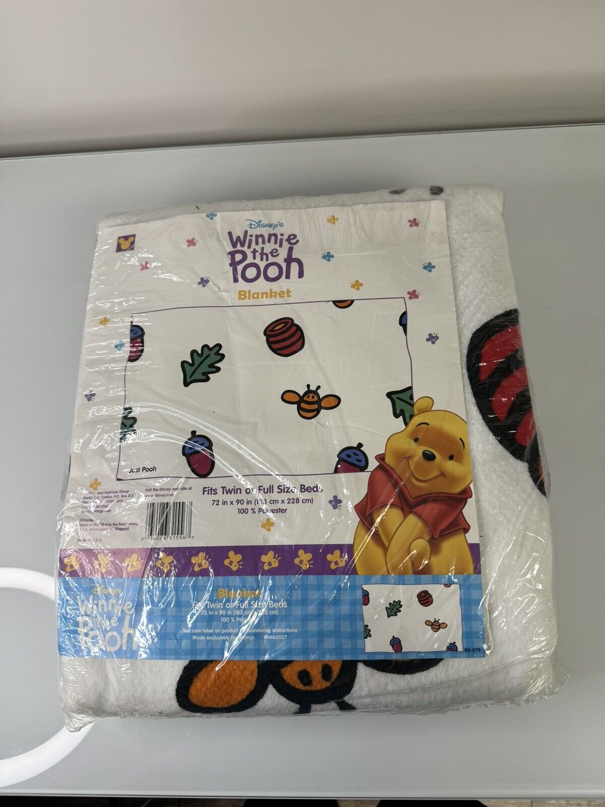 Disney Winnie The Pooh Blanket Vintage Y2K New In Package Full Twin 