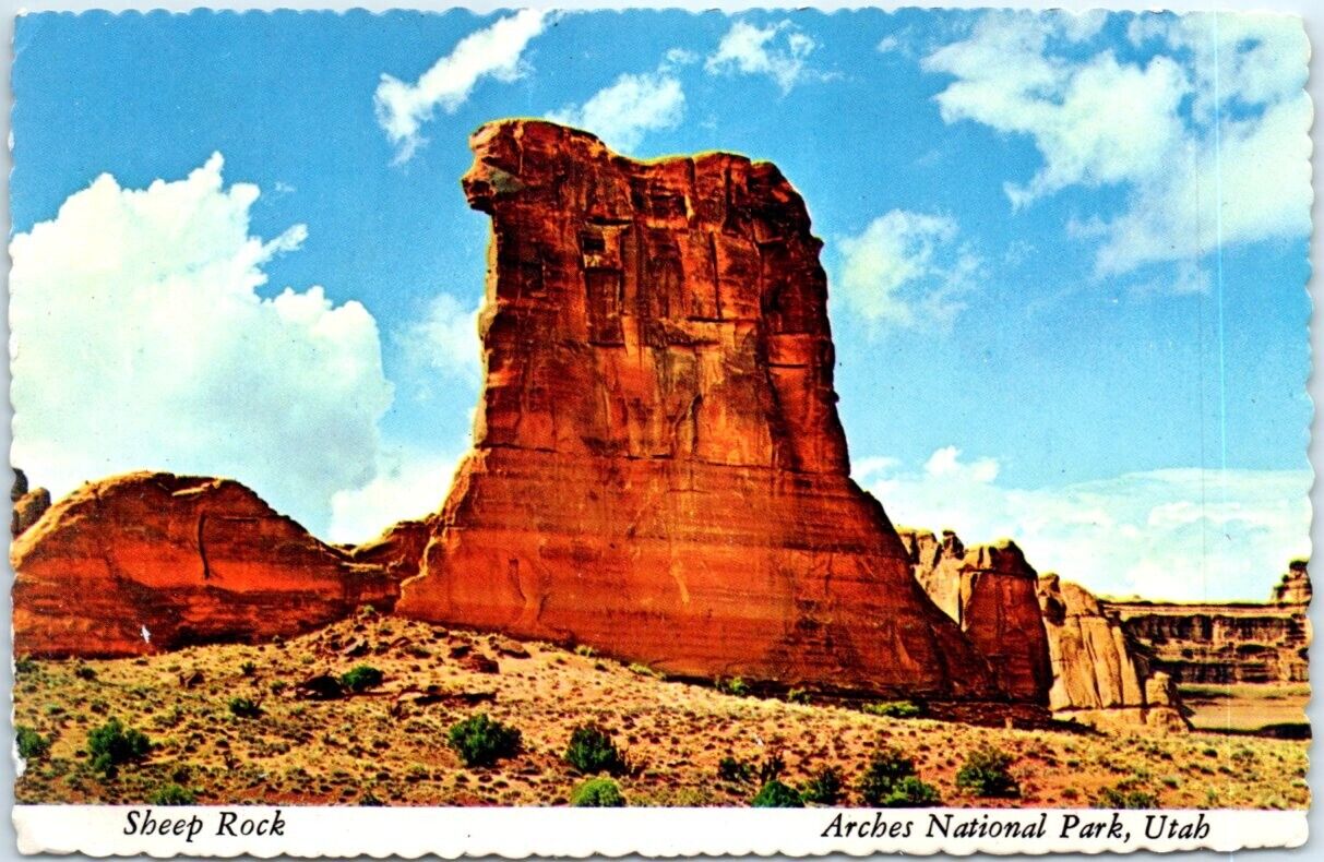 Postcard - Sheep Rock, Arches National Park - Moab, Utah
