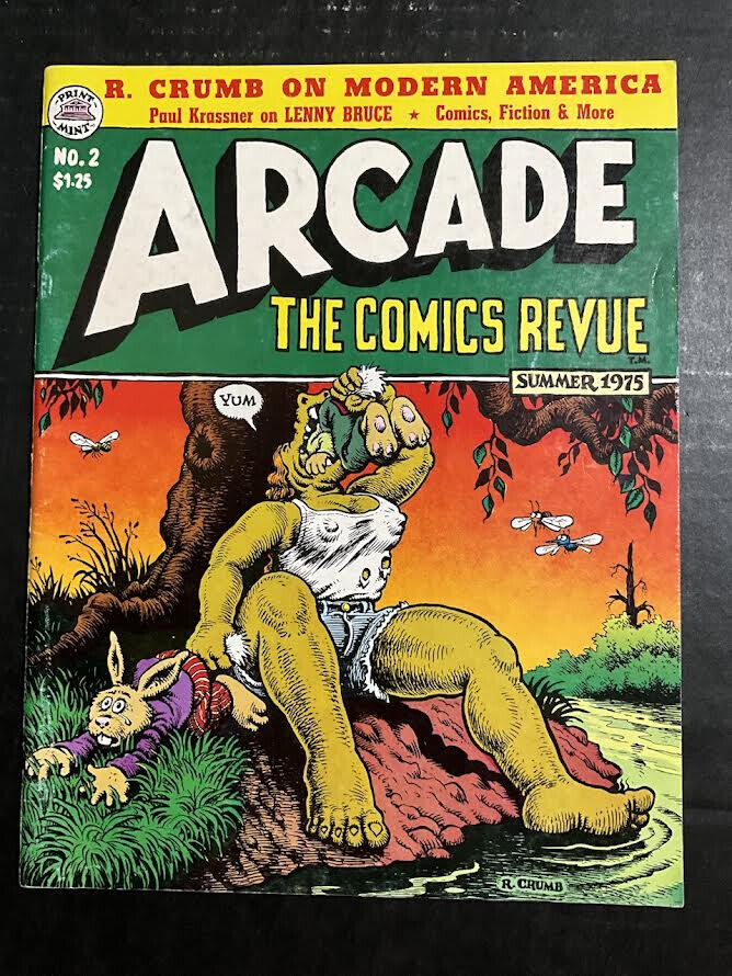 SUMMER 1975 ARCADE THE COMICS REVUE NO. 2 ISSUE BY ROBERT CRUMB AND PRINT MINT