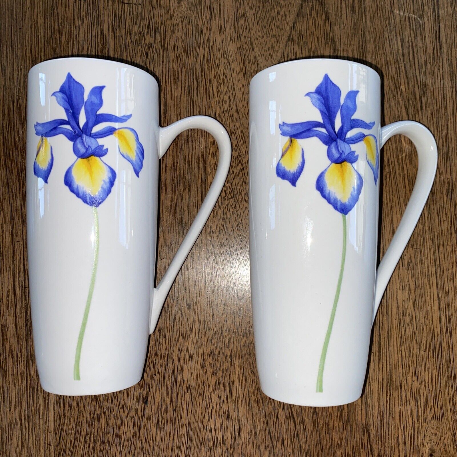McLaggan Smith Iris Flower Tall Mugs — Set Of Two