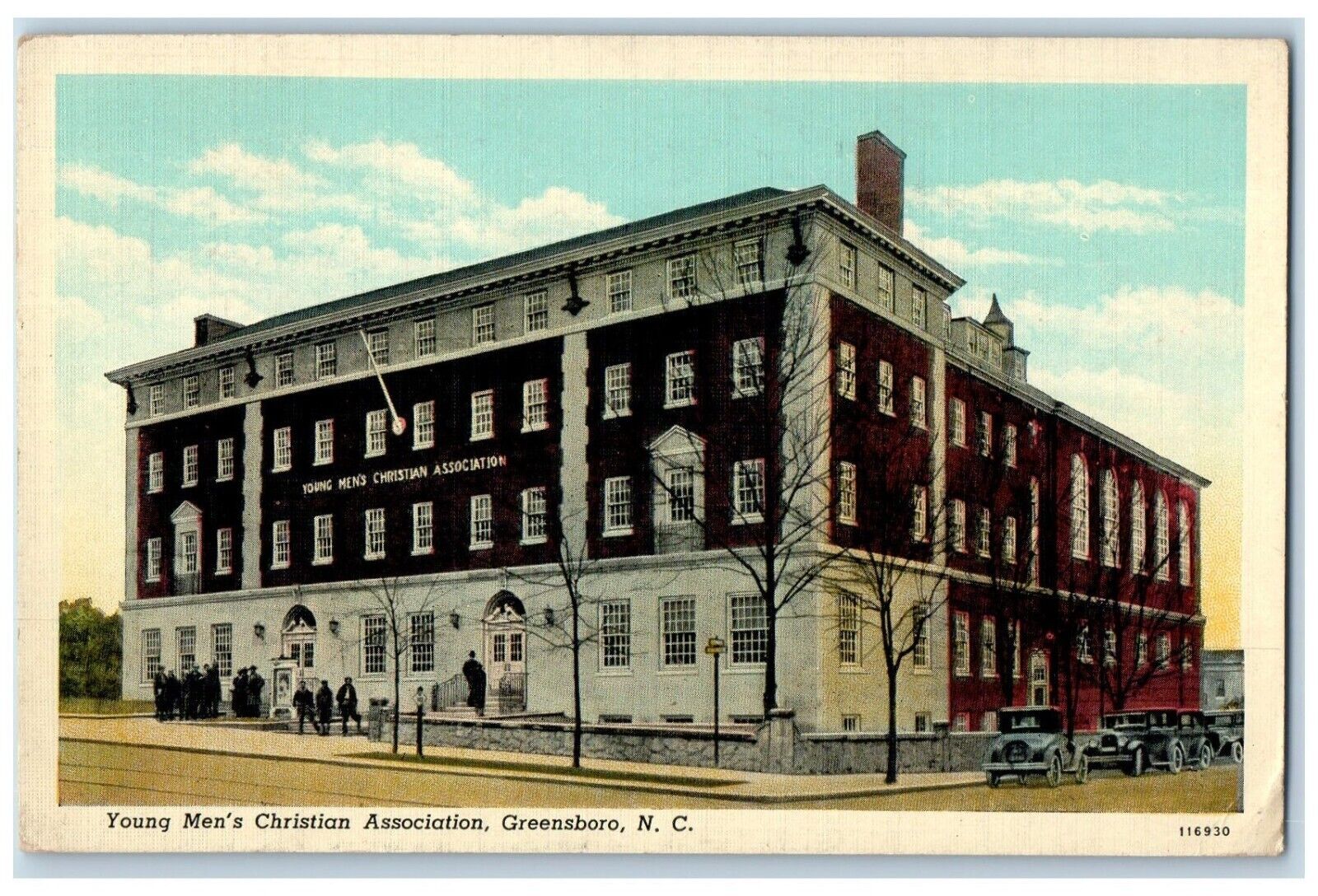 1941 Young Men Christian Association Greensboro North Carolina Vintage Postcard