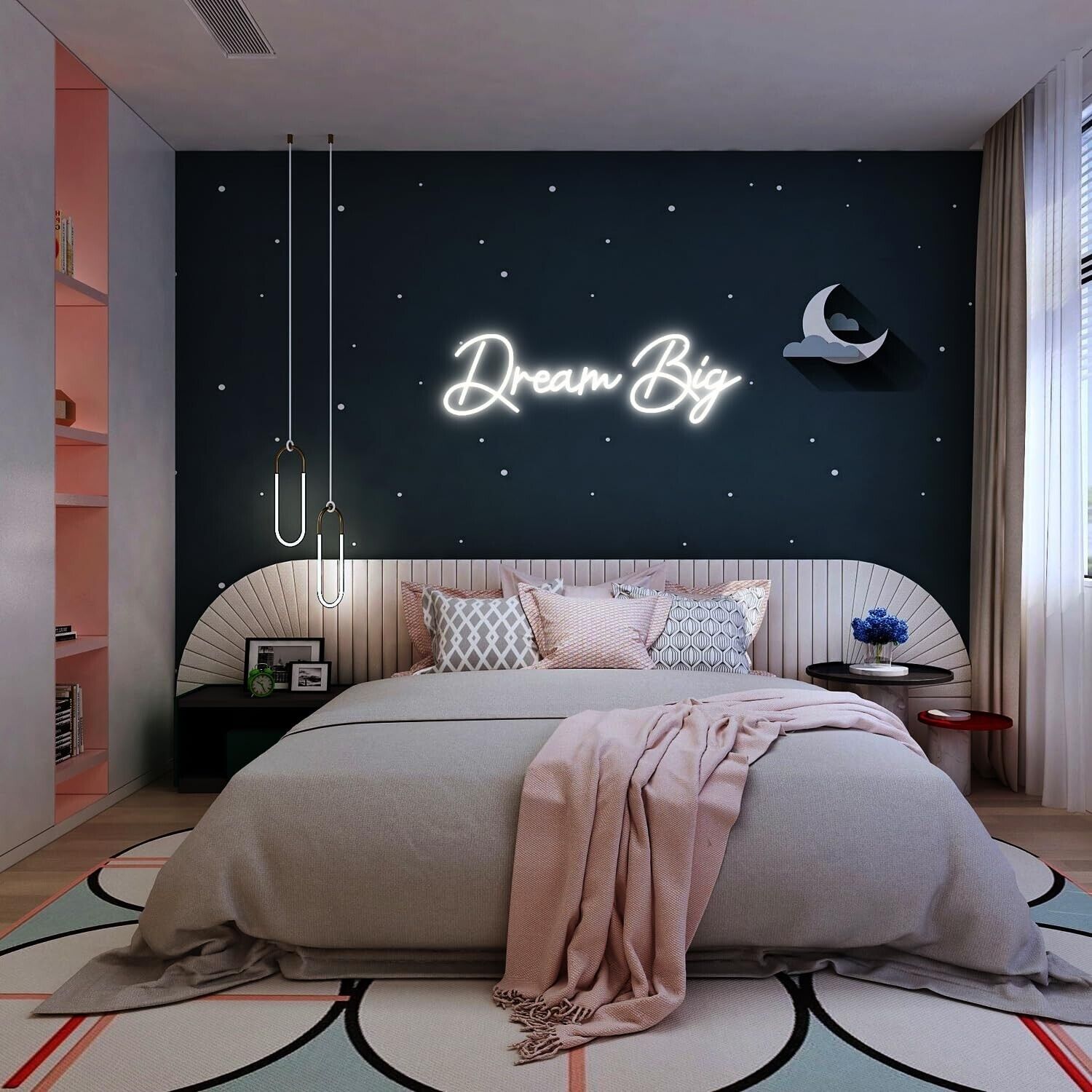 Dream big Neon Sign For Wall Decor, Neon Lights for Bedroom Led Signs, Dream ...